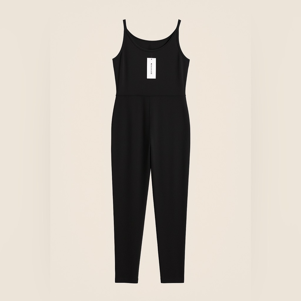 Bluenotes Black Slim-Fit Jumpsuit Modern Design